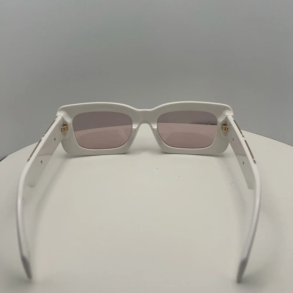 Versace White Sunglasses with Rose Lenses - Picture 5 of 6